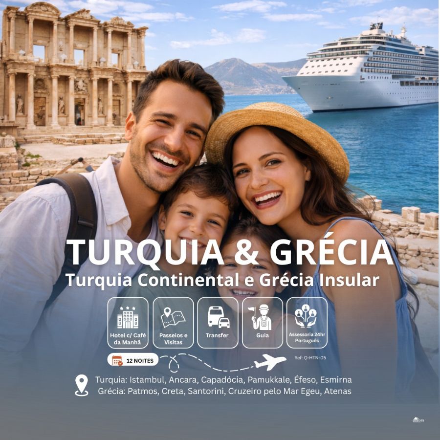 TURQUIA & GRÉCIA – TURQUIA CONTINENTAL E GRÉCIA INSULAR  (Q-HTN-05)